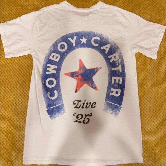 Beyoncé Cowboy Carter Tour Concert Merch White Yaya T-shirt Size M 2025 - Picture 4 of 6